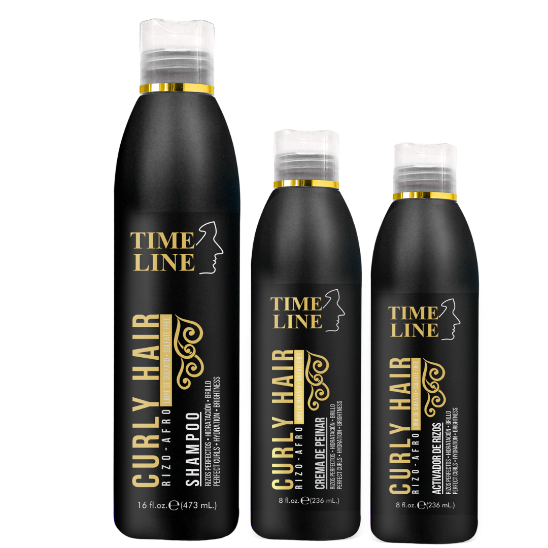 Shampoo Comb Cream and Curl Hair Activator Gel