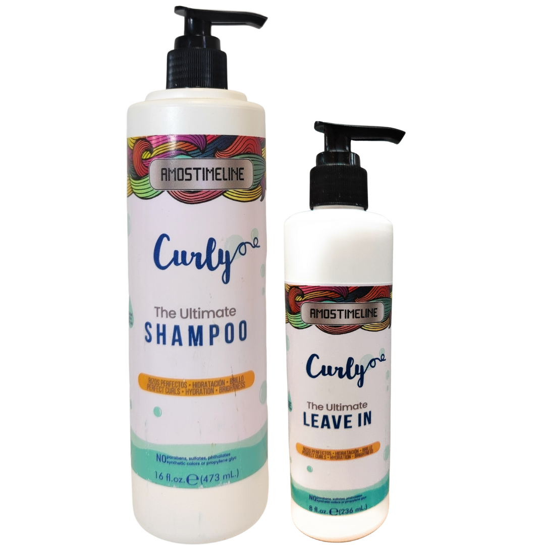 Moisturizing shampoo and leaven for curly hair