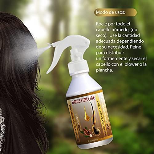 Heat Protector Spray for Hair Straightening 8oz(226 ml)- - AMOSTIMELINE