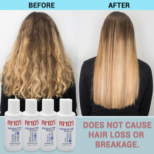Keratin Hair Treatment-Brazilian Blowout Keratin Hair Treatment Straightening  For Silky, Smooth Hairs - Amos Time Line Cosmetics