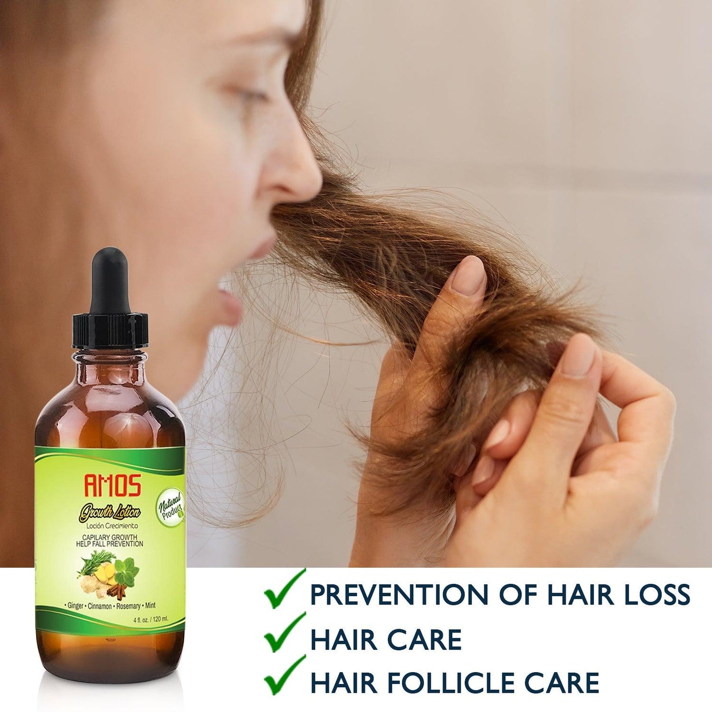 Anti-pérdida de cabello (4 onzas) - AMOSTIMELINE