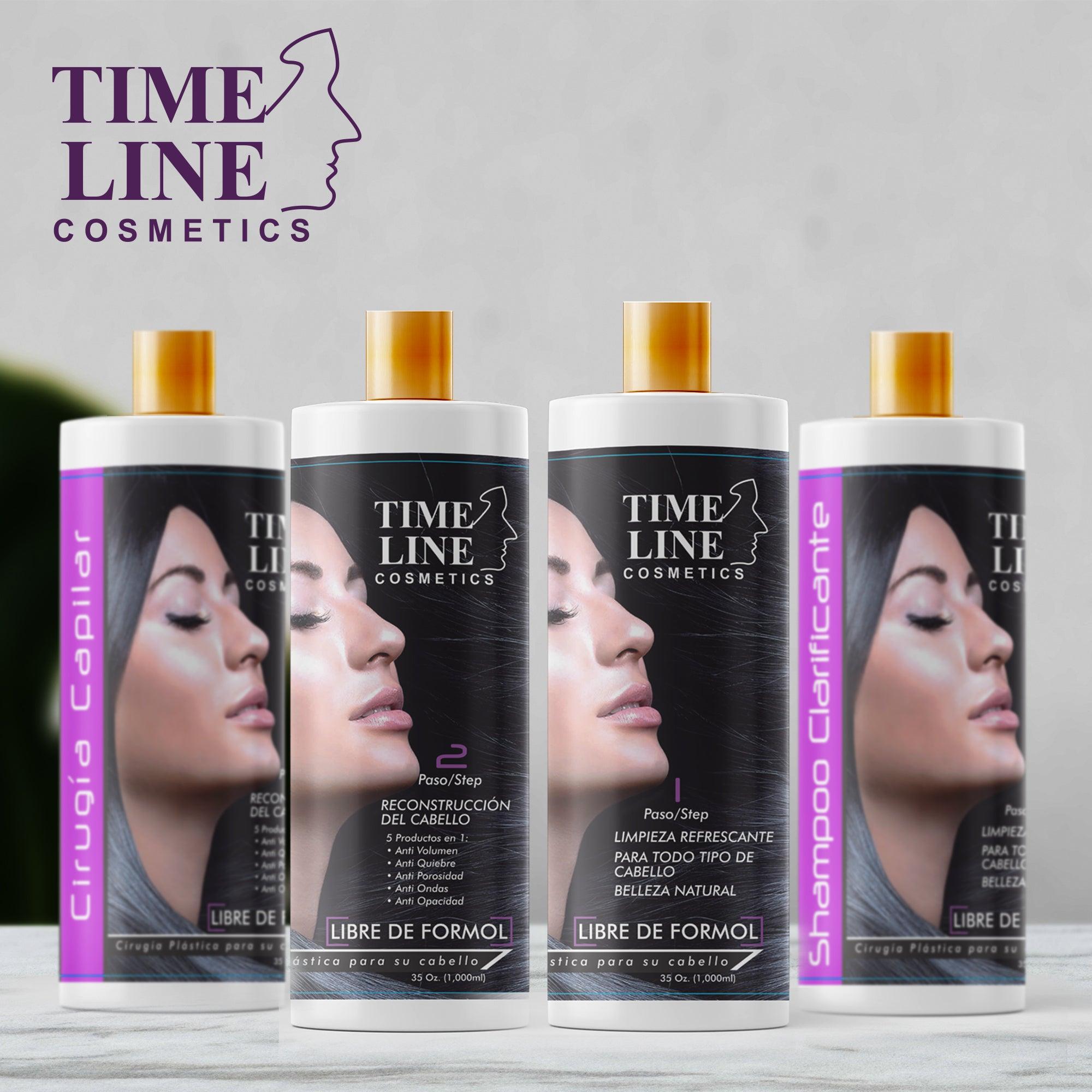 TIME LINE Professional Hair Surgery Treatment Kit, Hair Surgery For Professional Hair Keratin For Damaged Hair (4 Ounce) 2 Step - AMOSTIMELINE