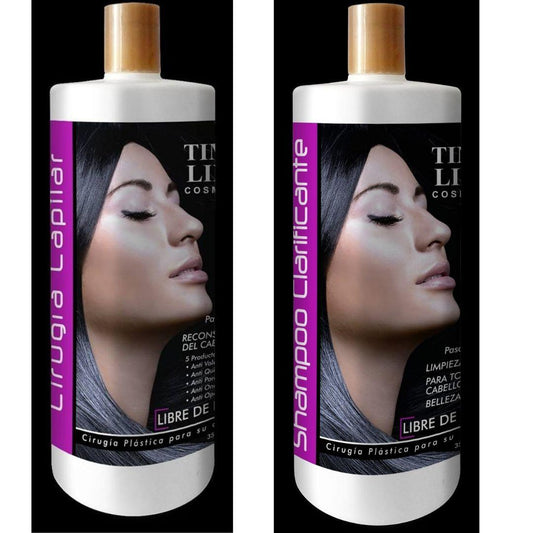 TIME LINE Professional Hair Surgery Treatment Kit, Hair Surgery For Professional Hair Keratin For Damaged Hair (1000 ML ) - AMOSTIMELINE