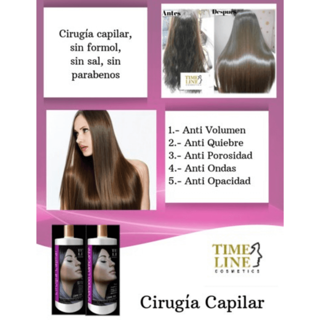 Cirugía Capilar todos los productos - Amos Time Line Cosmetics