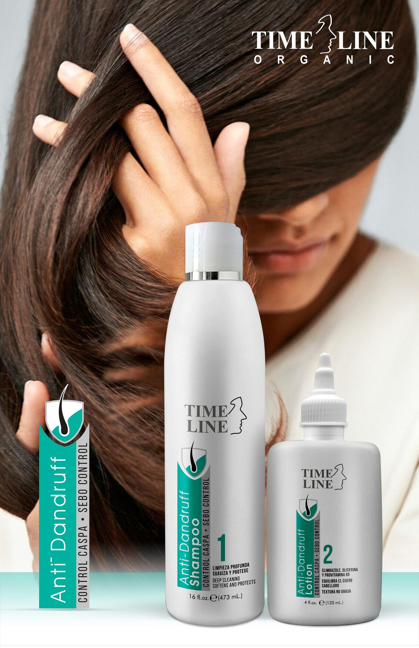 Anti-Dandruff Haircare Kit: Dandruff-Control Shampoo & Scalp Lotion" - AMOSTIMELINE