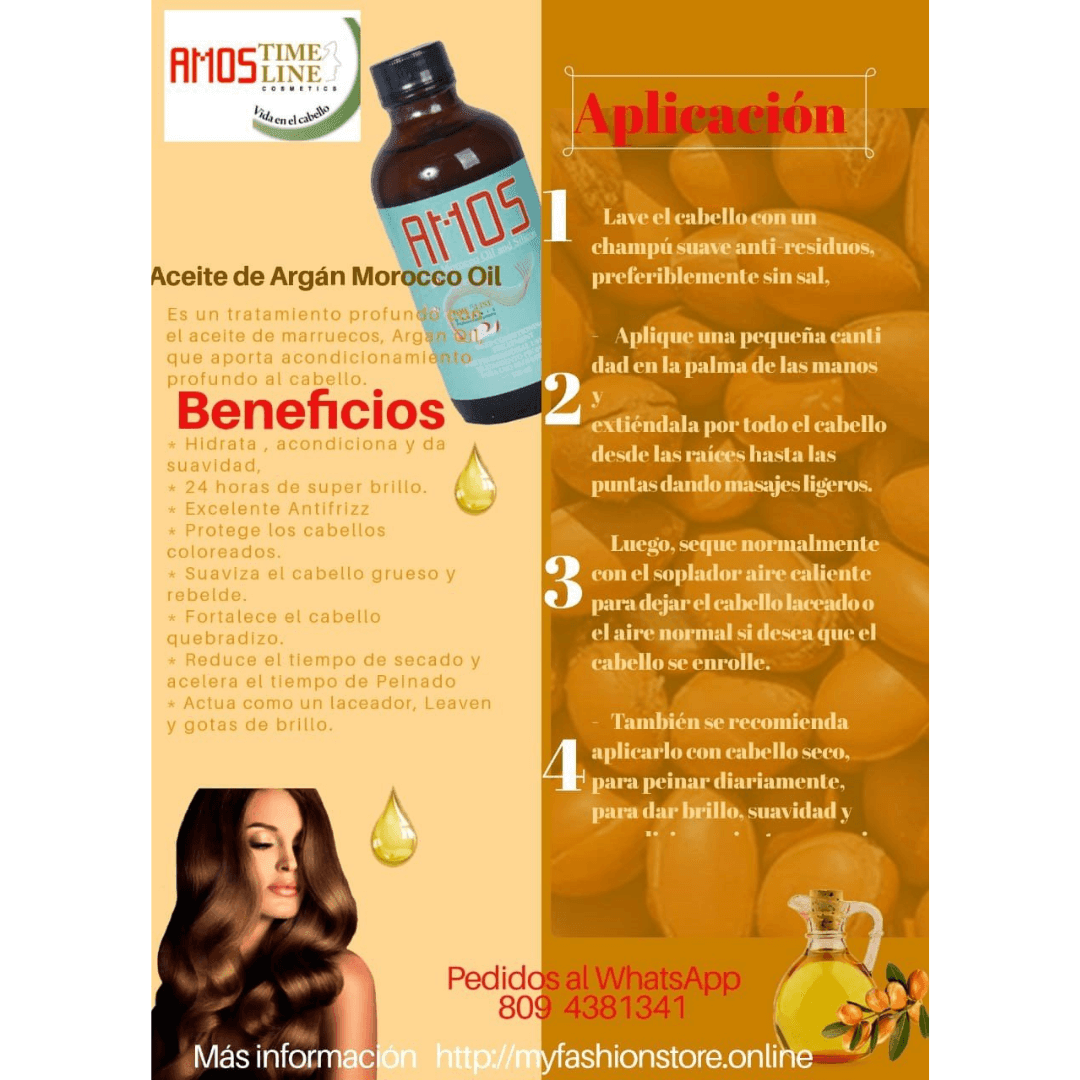 Argan Oil for Hairs 4 ounce(120fl ounce) Hair Growth Oil For all types of Hair with Organic Ingredients - Deep Conditioning Treatment for Men and Women - AMOSTIMELINE