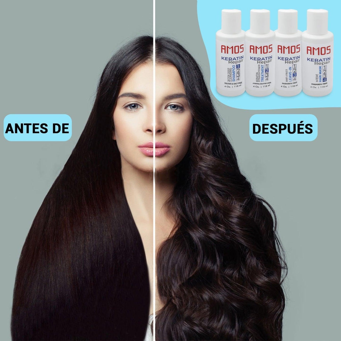 Keratin Hair Treatment-Brazilian Blowout Keratin Hair Treatment Straightening For Silky, Smooth Hairs - Amos Time Line Cosmetics
