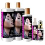 TIME LINE Professional Hair Surgery Treatment Kit, 5 Steps . 1- Hair Surgery For Professional Hair Keratin For Damaged Hair (4 Ounce) 2- Shampoo 4 oz 3- Leaven in 4. Spray Heat Protector 120 ml 5. Shine Drops 60 ml - AMOSTIMELINE