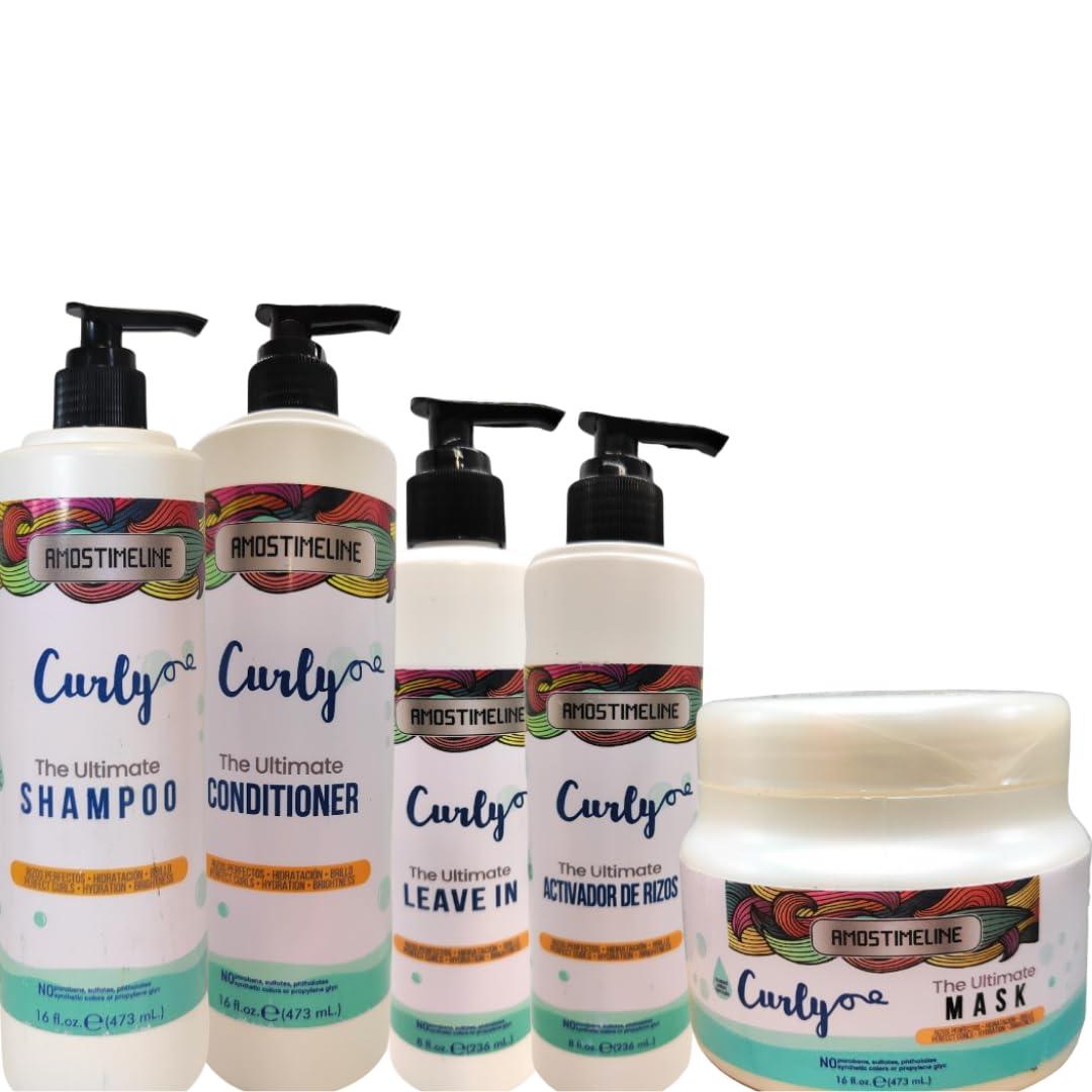 kit de productos hidratante para cabello rizo