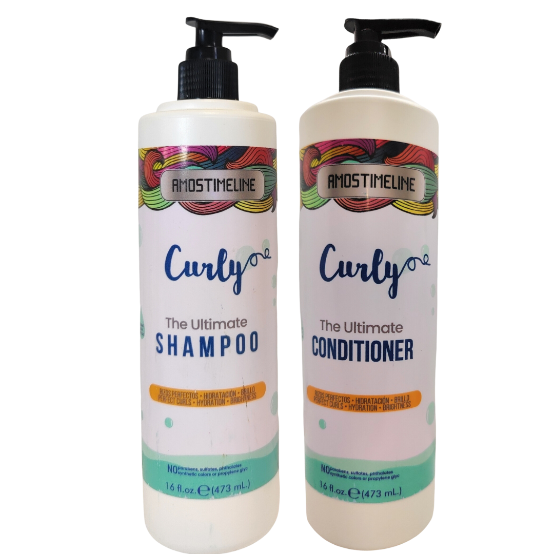 Moisturizing shampoo and conditioner for curly hair