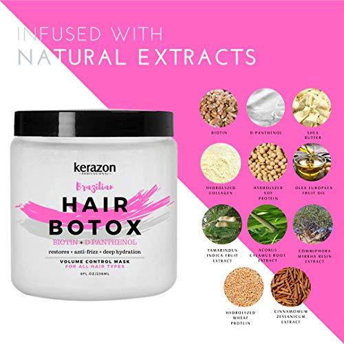 KERAZON Intensive Brazilian Hair Botox Treatment For All Hair Types, - Amos Time Line Cosmetics