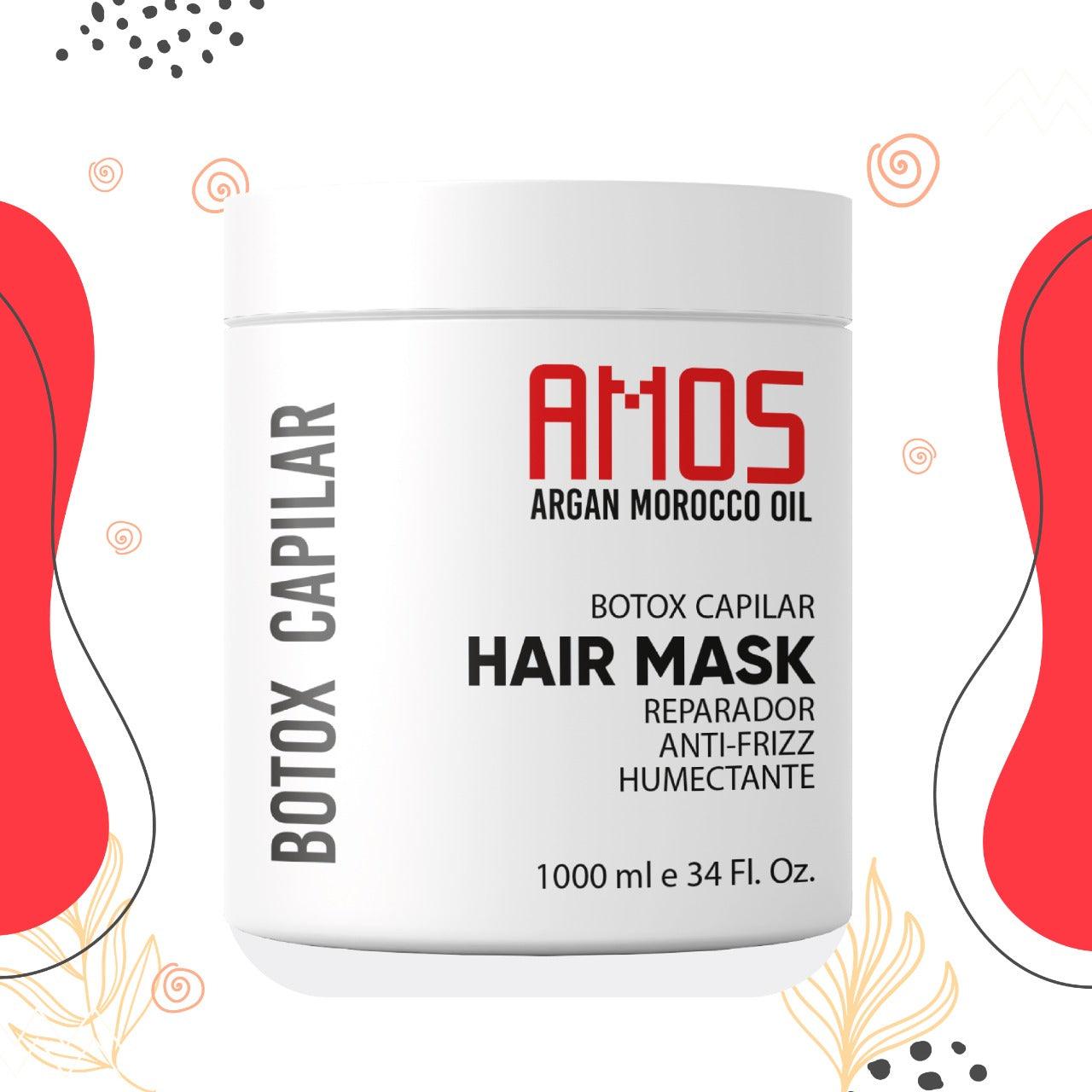 Hair Botox Mask Treatment 250 ml, ( 8.45 fl oz) - AMOSTIMELINE