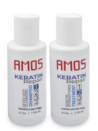 Keratin Hair Treatment-Brazilian Blowout Shampoo with Research Chemicals + Keratin Hair Treatment Straightening.  Kit For Silky, Smooth Hairs ( 2 Pasos ) 4 onzas - Amos Time Line Cosmetics