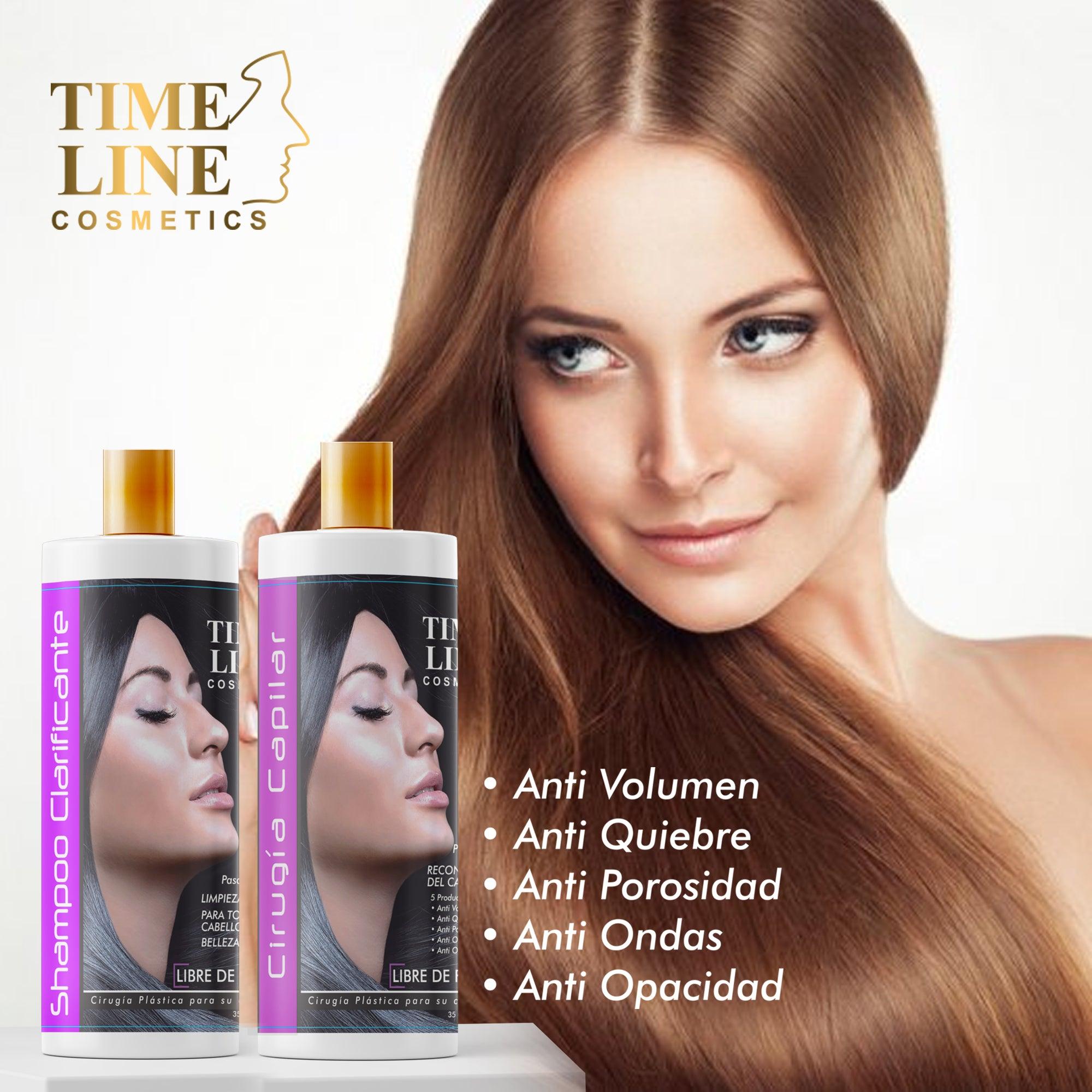TIME LINE Professional Hair Surgery Treatment Kit, Hair Surgery For Professional Hair Keratin For Damaged Hair (4 Ounce) 2 Step - AMOSTIMELINE
