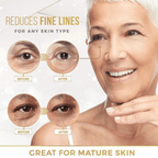 Máscaras de ojos de oro de 24 quilates para ojeras e hinchazón (12 pares) con colágeno, aloe vera y ácido hialurónico, parches antienvejecimiento debajo de los ojos para ojeras e hinchazón, reduce las arrugas. - AMOSTIMELINE