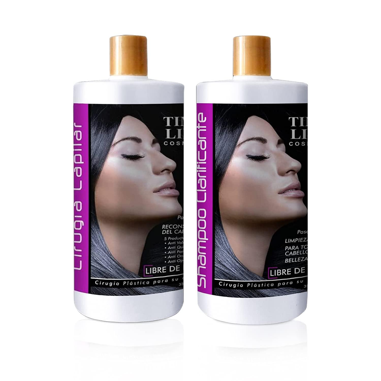 TIME LINE Professional Hair Surgery Treatment Kit, Hair Surgery For Professional Hair Keratin For Damaged Hair (4 Ounce) 2 Step - AMOSTIMELINE